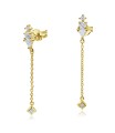 Perfect Designed With CZ Stone Silver Ear Stud STS-5540